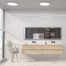 Светильник накладной NOVOTECH OVER 359208 NT23 326 IP43 LED 36W 170-265V 3240Лм 3000-6000К диммируемый с датчиком движения,пульт ДУ в комплекте белый NV-359208